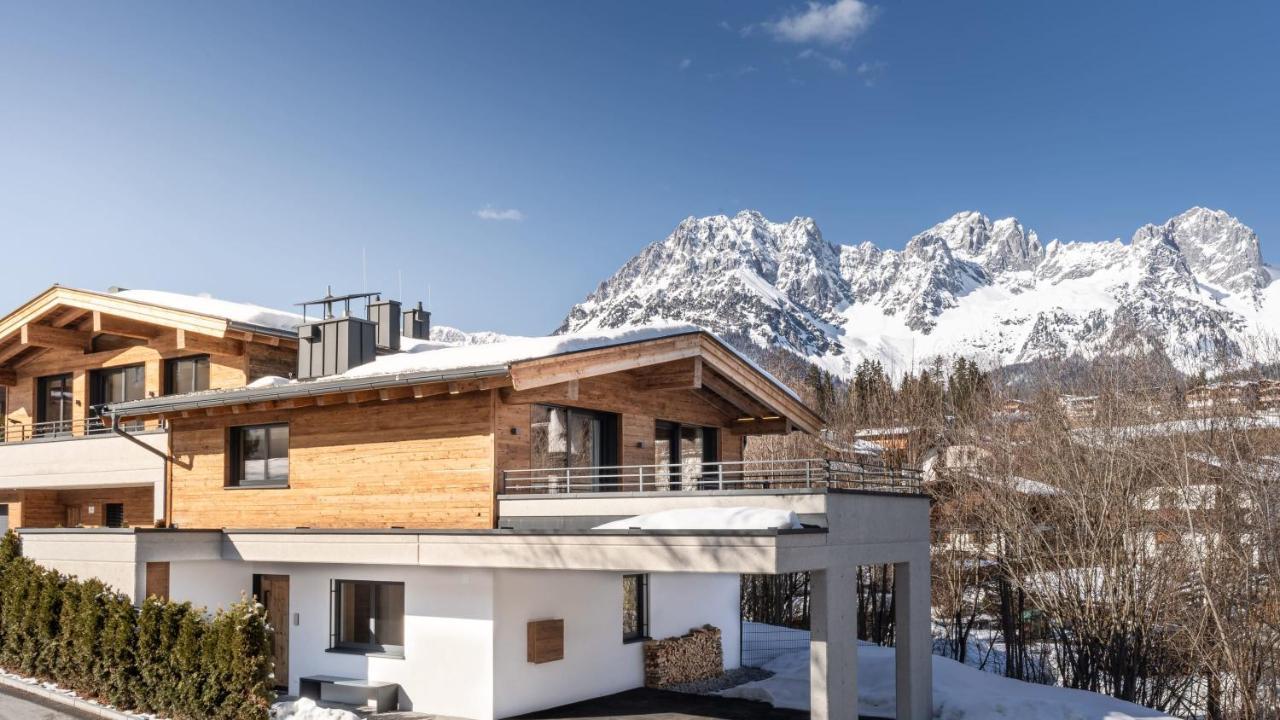 Geniessen Sie Bergblick & Sauna Im Modernen Chalet Going am Wilden Kaiser Kültér fotó